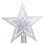 Christmas tree topper star silver 20 cm 1
