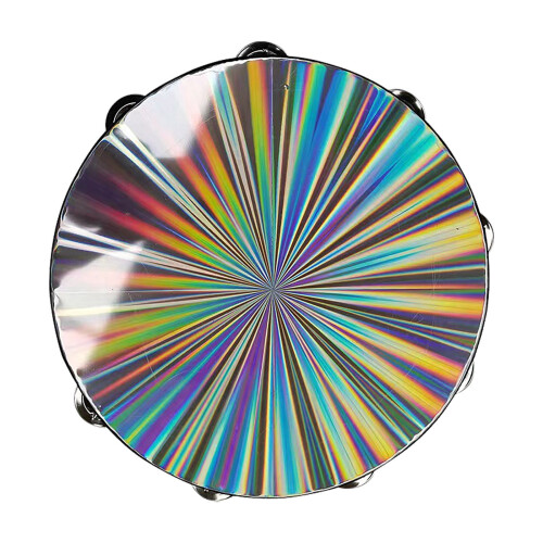 Double-Row Jingle Tambourine Reflective Design 1
