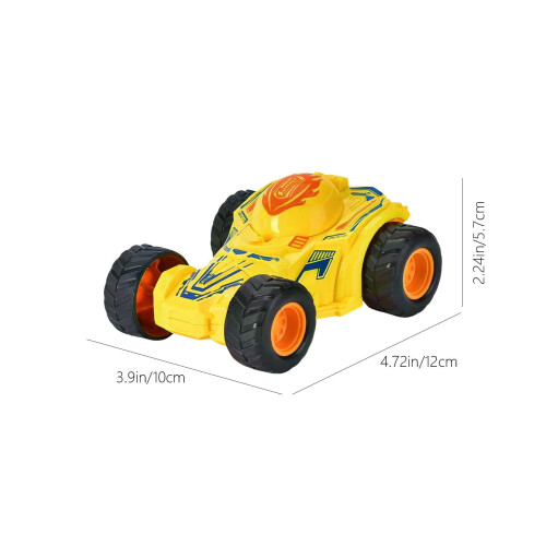 Dobbeltsidede Flip Crash Cars - Pull-Back Friktionslegetøj, Alder 2