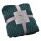 Polyester Coral Velvet Blanket 70x100cm Solid Green 1
