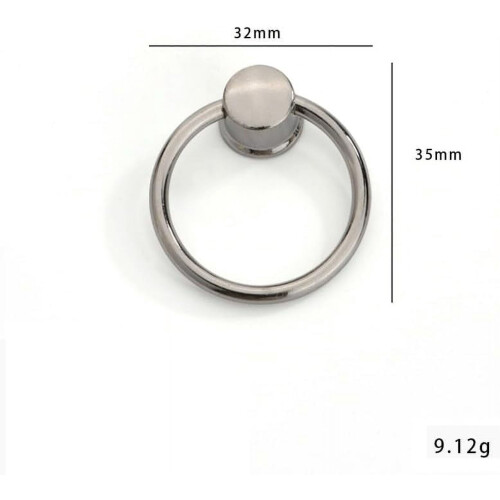 PILYON drawer pulls ring style black 10 pack 1