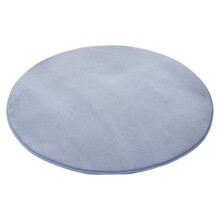 ADVEN round plush carpet 60cm silver gray