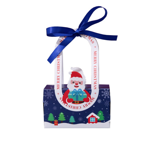 Christmas candy box with bow ribbon 1 piece