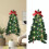 Wall Christmas Tree with LED Lights Battery-Powered 3ft 1