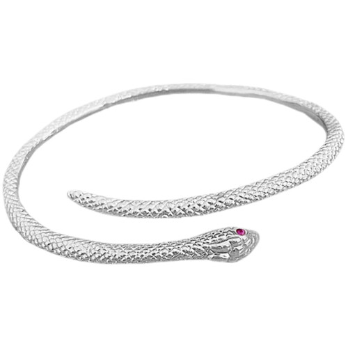 Snake hinged bangle silver cuff bracelet 1 piece