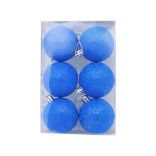 Christmas Ball Baubles Blue 8 cm 6 pcs