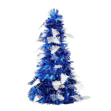 Mini desktop Christmas tree decoration blue