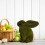 Beflockte Hasenfigur, Frühlingsdeko, 1 Stück 4