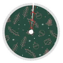 Christmas Tree Skirt 36 Inch Rustic Holiday Decor