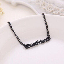 Best Friend Charm Bracelet for Women Black