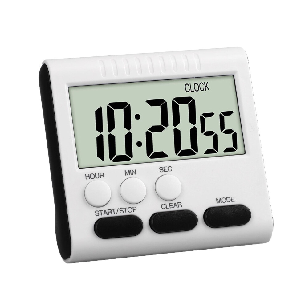 Digital Kitchen Timer Black Large LCD Countdown