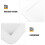 Wall Mirror Decorative Magnetic Locker Mirror White Glass 2 3