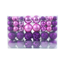 Staron Christmas Ornament Balls Purple Plastic 100Pcs