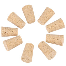 10 konische Flaschenverschlüsse aus Naturkork