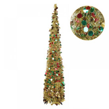 Artificial Christmas Tree Sequin Tinsel 5FT with Stand