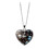 Universe hart hanger ketting dubbelzijdig glas 1