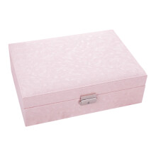Kiplyki Jewelry Box with Lock and Mirror 2-Layer
