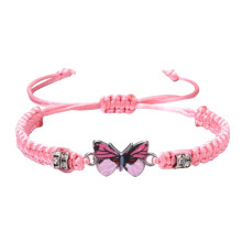 Handwoven Couple Bracelet for Men and Women, Pink