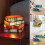 Vintage stacked book lamp decorative bedside lamp 1
