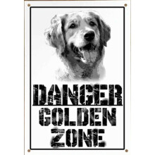 Dog Warning Sign Metal Aluminum 12 x 8 Inches