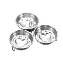 Stainless Steel Heart-Shaped Egg Poacher Cups (6-Pack)