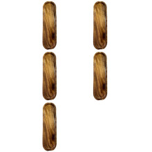 5X Teak Rectangular Wooden Plate Small Leaf Acacia Fruit Plate Snack Plate Wooden Tray Sushi Plate Spoon Shelf
