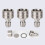 Buse de douche haute pression en acier inoxydable 1/4 pouce 7