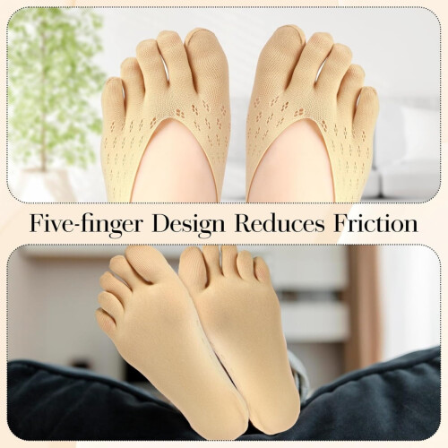 Bunion Relief Socks Low-Cut 5-Toe Compression 6 Pairs 1