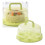 Round Cake Carrier with Lid and Foldable Handle 10.2 x 10.2 2
