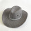 Ανδρικό γκρι καπέλο ηλίου Panama Straw Fedora, ένα μέγεθος 3
