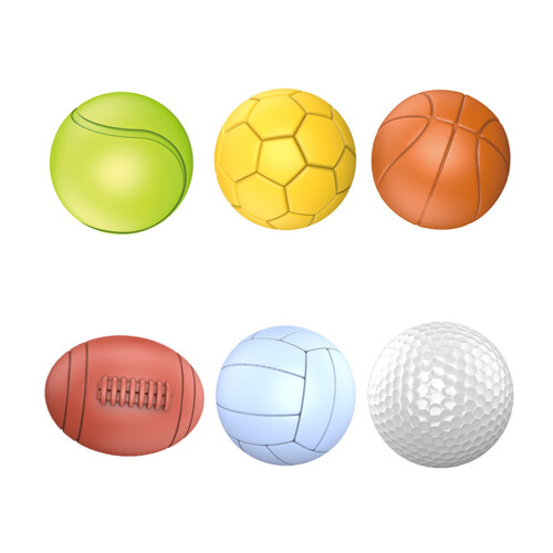 Sensory Balls Set Bright Colors Soft Texture 6-Pack 1