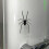 3D Realistic Spider Fridge Magnet Black 6