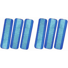 6X Cuscinetti di Ricambio per Mocio per Pavimenti In Legno Duro Bona Accessori per La Pulizia del Pavimento, Mop Riutilizzabile In Microfibra per