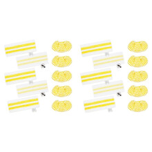 20PCS Microfibre Floor Cloth & Hand Nozzle Pads for  Easyfix SC1 SC2 SC3 SC4 SC5 Steam Cleaner Microfibre Cloths