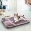 Soft Reversible Fleece Pet Bed Mat for Small Animals 4