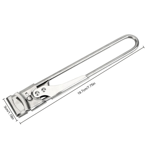 Ouvre-bocal réglable en acier inoxydable – Conception ergonomique, 2