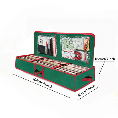 Sac de rangement pour décorations de Noël en PE grande capacité 1