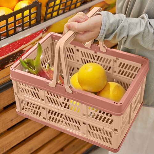 Folding Basket Outdoor Picnic Snack Storage Box 1 Pack 2