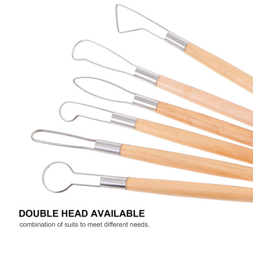 Clay Sculpting Tools Kit Air Dry Polymer Cutters 6 Pcs 2