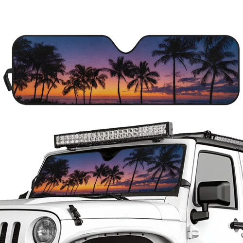 Windshield Sun Shade for 2007–2023 Jeep Wrangler 1