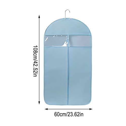 Bolsas azules para colgar ropa, 42"x23" 1