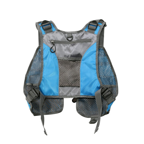Fly Fishing Vest Grey Adjustable with Multiple Pockets 1