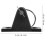 Boat Bimini Deck Hinges Nylon 4 pcs with Mount Base and 3