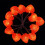 Luci a LED a forma di cuore, rosa e rosse, 300 cm, a batteria 5