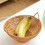 Wicker Fruit Basket Brown Footed Serving Tray 7