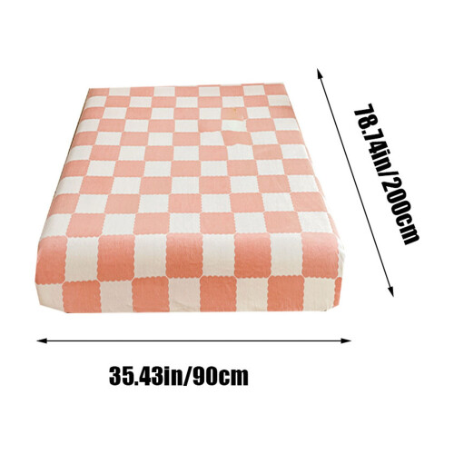 Drap-housse pour lit simple, poches profondes, coins élastiques antidérapants, rose 2