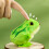 Jumping Frog Clockwork Toy Green STEM Educational Toy 4
