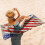 Toalha de praia com a bandeira americana em microfibra 30x60 polegadas 6