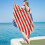 Toalha de praia com a bandeira americana em microfibra 30x60 polegadas 5