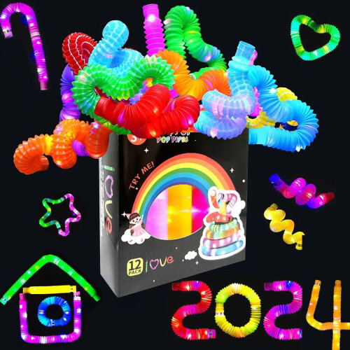 LED-Pop-Tubes Sensorisches Fidget-Spielzeug, 12er-Pack 1